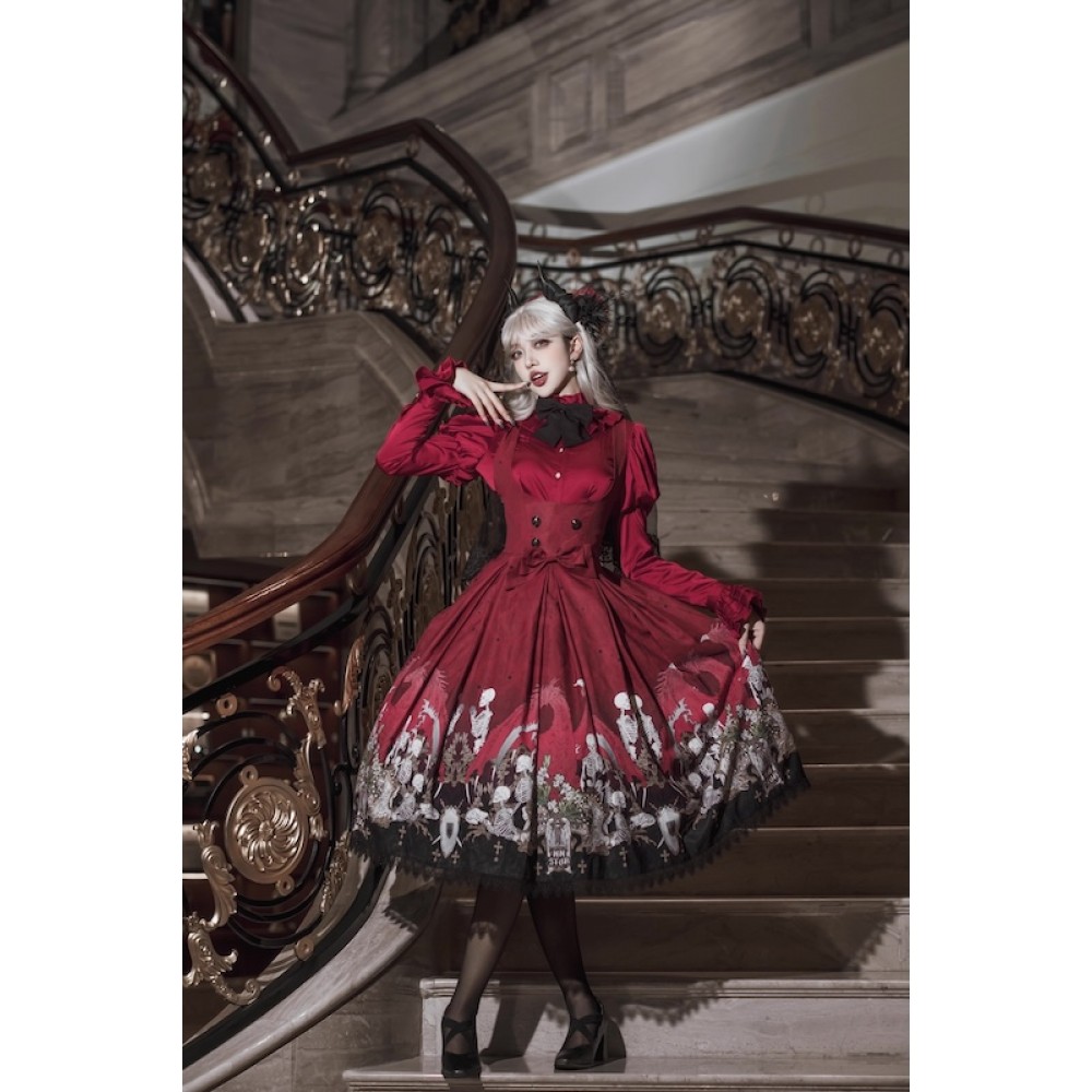 Dragon Bone Lily Gothic Lolita Dress JSK by N.N.Star (NNS01)