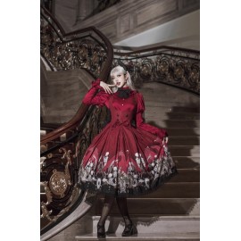 Dragon Bone Lily Gothic Lolita Dress JSK by N.N.Star (NNS01)