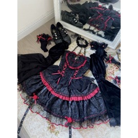 Little Witch Rose Vampire Gothic Lolita Dress (DJ104)