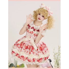 New Style Strawberry Sweet Lolita Dress OP / JSK by Strawberry Fantasy (SFS01)