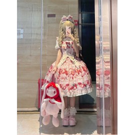 New Style Strawberry Sweet Lolita Dress OP / JSK by Strawberry Fantasy (SFS01)