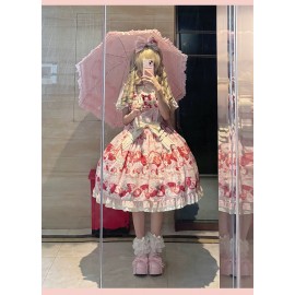 New Style Strawberry Sweet Lolita Dress OP / JSK by Strawberry Fantasy (SFS01)