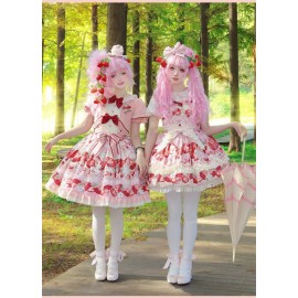 New Style Strawberry Sweet Lolita Dress OP / JSK by Strawberry Fantasy (SFS01)