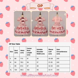 New Style Strawberry Sweet Lolita Dress OP / JSK by Strawberry Fantasy (SFS01)