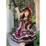 Plaid Magician Punk Lolita Dress OP by Cheese Sheep (CSH01)