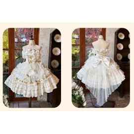 Pearl Banquet Veil Platinum SP Dream Contract Classic Lolita Dress by Dream Contract (DCT01)