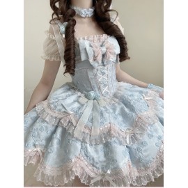 Floral Overture Sweet Lolita Dress JSK Dreamy Gift Box (DGB01)