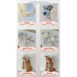 Prologue of Moonlight Hime Lolita Dress by Deer Honey (DHY02)