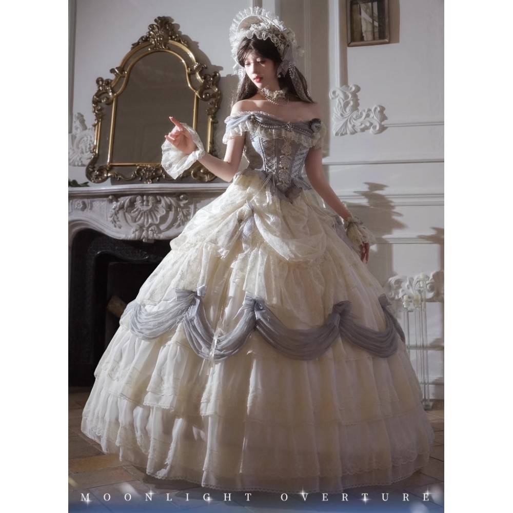 Prologue of Moonlight Hime Lolita Dress by Deer Honey (DHY02)