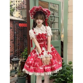 Strawberry Sweet Lolita Dress OP / JSK by Dream Lolita (DLT01)