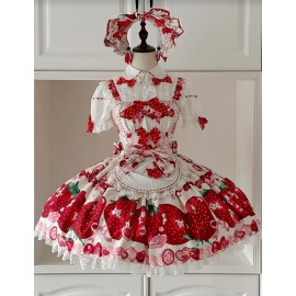 Strawberry Sweet Lolita Dress OP / JSK by Dream Lolita (DLT01)