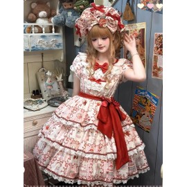 Strawberry Bear Sweet Lolita Dress OP (FD01)
