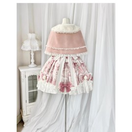 Winter Sweet Lolita Dress & Cape Outfit by Luxurious Sweet Cat (LSC01)