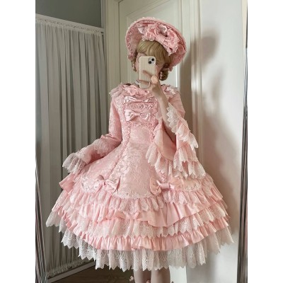 Diana Rose Solid Color Version Classic Lolita Dress OP by NIUNIUQ7 (NIU01)