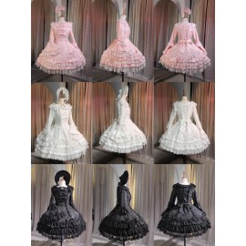 Diana Rose Solid Color Version Classic Lolita Dress OP by NIUNIUQ7 (NIU01)