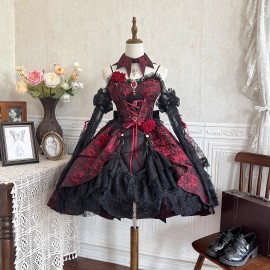 Rose Plate Gothic Lolita Dress JSK (OB04)