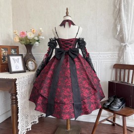 Rose Plate Gothic Lolita Dress JSK (OB04)