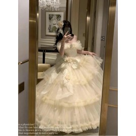 Pure White Oath Bride Lolita Dress Gown (PWT04)