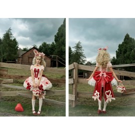 Sweet Berry Rabbit Sweet Lolita Dress by Peach White Tea (PWT05)