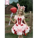 Sweet Berry Rabbit Sweet Lolita Dress by Peach White Tea (PWT05)