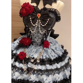 The Rose Covenant Gothic Dress by Rose Letter (RL01)