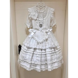 Ode to the First Snow Shiro Lolita Dress JSK (SGY02)
