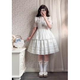 Ode to the First Snow Shiro Lolita Dress JSK (SGY02)