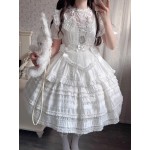 Ode to the First Snow Shiro Lolita Dress JSK (SGY02)