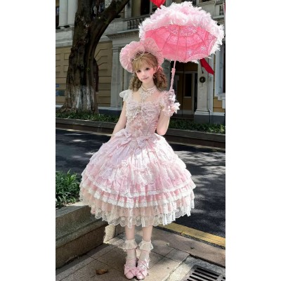 Ode to Sakura Under Moon Classic Lolita Dress JSK by Sweetheart in Dream (SID02)