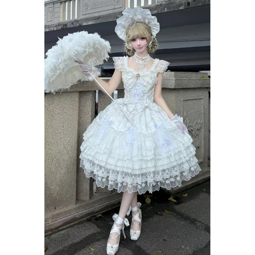 Ode to Sakura Under Moon Classic Lolita Dress JSK by Sweetheart in Dream (SID02)