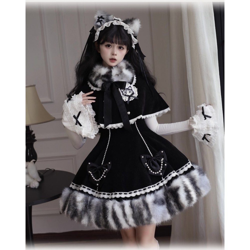 Fluffy Cat Sweet Lolita Outfit by Sheer Ocean (SON01)