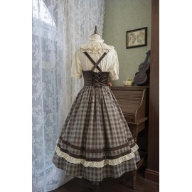 Chestnut Autumn Plaid Classic Lolita JSK (WTS01)