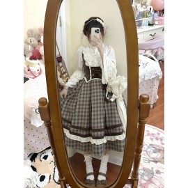 Chestnut Autumn Plaid Classic Lolita JSK (WTS01)