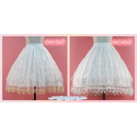 50cm Starry Mesh Boned Lolita Petticoat (PT07)