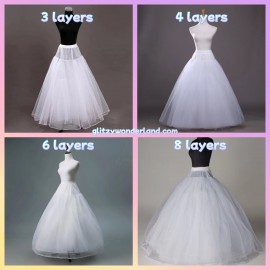 Unboned Long Petticoat (PTC01）