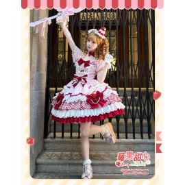 Berry Sweetheart Sweet Lolita Dress OP by Sakura Princess (SPS04)