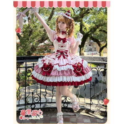 Berry Sweetheart Sweet Lolita Dress OP by Sakura Princess (SPS04)