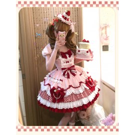 Berry Sweetheart Sweet Lolita Dress OP by Sakura Princess (SPS04)