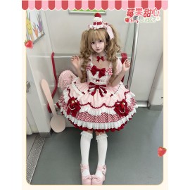 Berry Sweetheart Sweet Lolita Dress OP by Sakura Princess (SPS04)