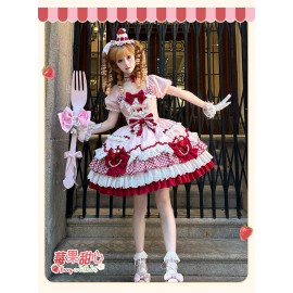 Berry Sweetheart Sweet Lolita Dress OP by Sakura Princess (SPS04)