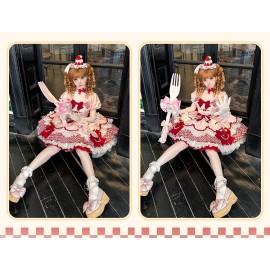 Berry Sweetheart Sweet Lolita Dress OP by Sakura Princess (SPS04)