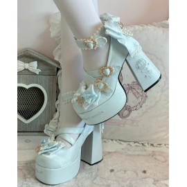 High Heels Sweet Lolita Mary Jane Shoes by Lily of the Valley Poem (LVP01)