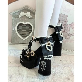 High Heels Sweet Lolita Mary Jane Shoes by Lily of the Valley Poem (LVP01)