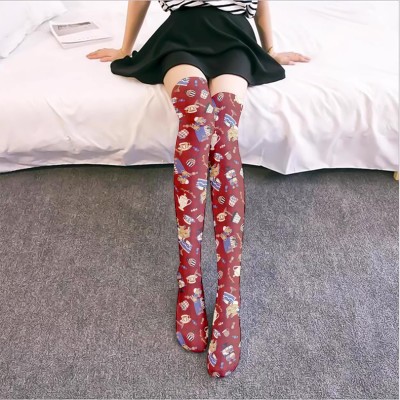 Printed Kawaii Over-the-Knee Stockings Socks (LTP02)