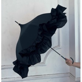 Faded Memories | Black and White Stained Glass Gothic Umbrella (UM01)