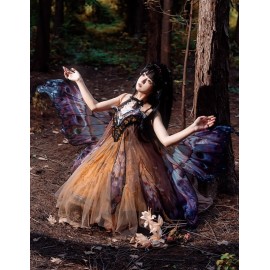 Dead Leaf Butterfly Gothic Lolita JSK by Urtto (UT07)
