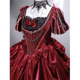 Red Queen Hime Lolita OP Outfit (WFA01)