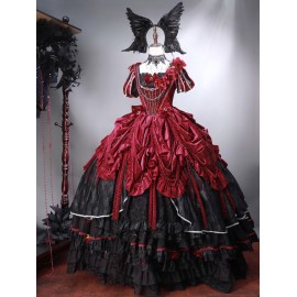 Red Queen Hime Lolita OP Outfit (WFA01)