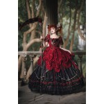 Red Queen Hime Lolita OP Outfit (WFA01)