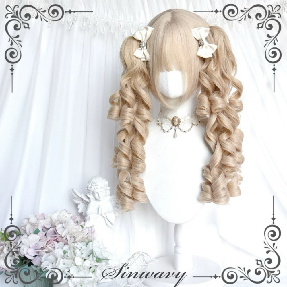 Ivory Lolita Roman Curly Double Ponytail Wig (SWY01)